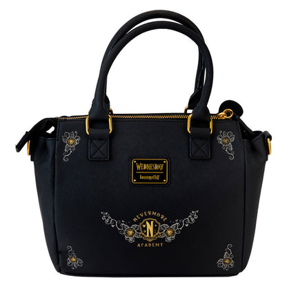 Imagen de Bolso Bandolera Typewriter Miercoles Loungefly parte de nuestra colección en Espadas y más, sitio oficial.