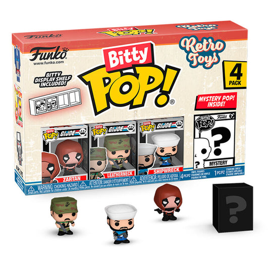 Imagen 2 - Blister 4 Figuras Bitty Pop Retro Toys Gi Joe