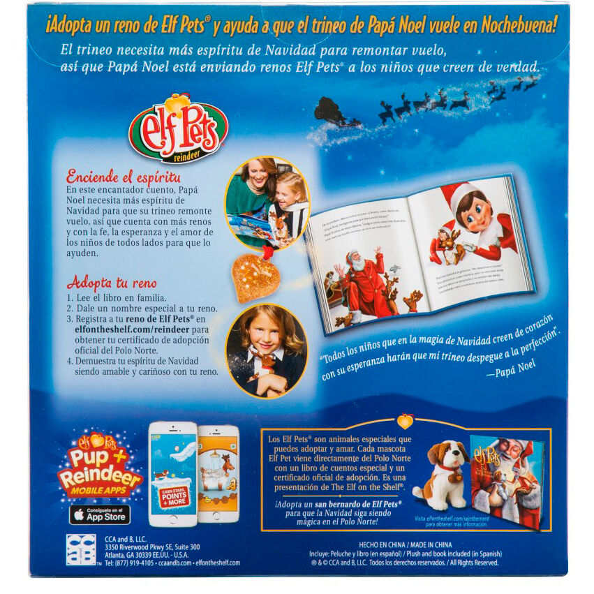 Imagen 4 - Set Cuento + Peluche Reno Elf Pets Español