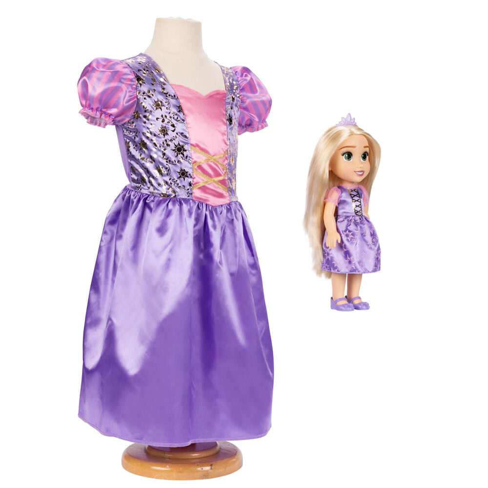 Imagen 3 de Muñeca Rapunzel + Disfraz Disney 38Cm