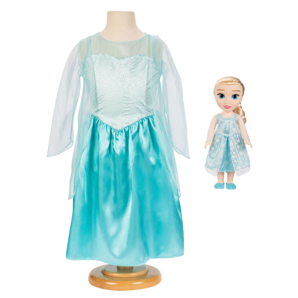 Imagen 2 de Muñeca Elsa + Disfraz Frozen 2 Disney 38Cm