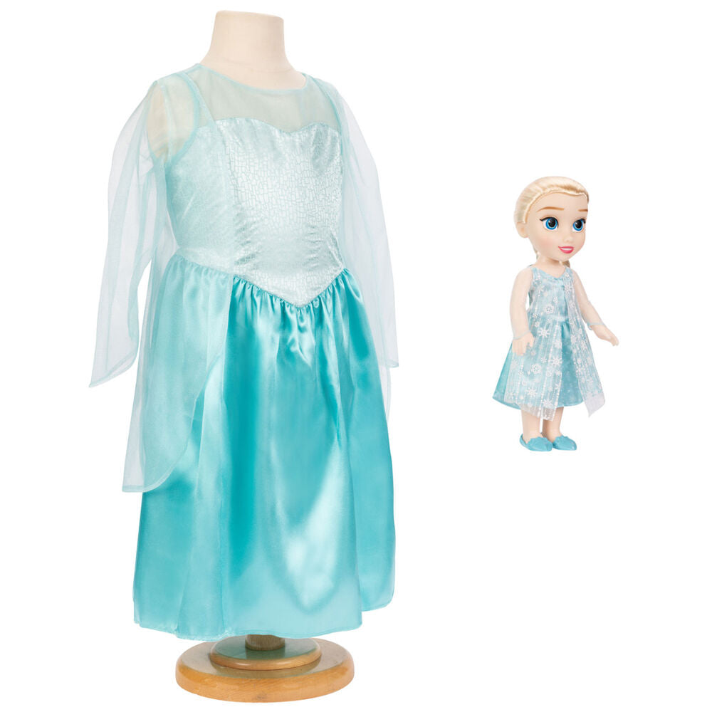 Imagen 3 de Muñeca Elsa + Disfraz Frozen 2 Disney 38Cm