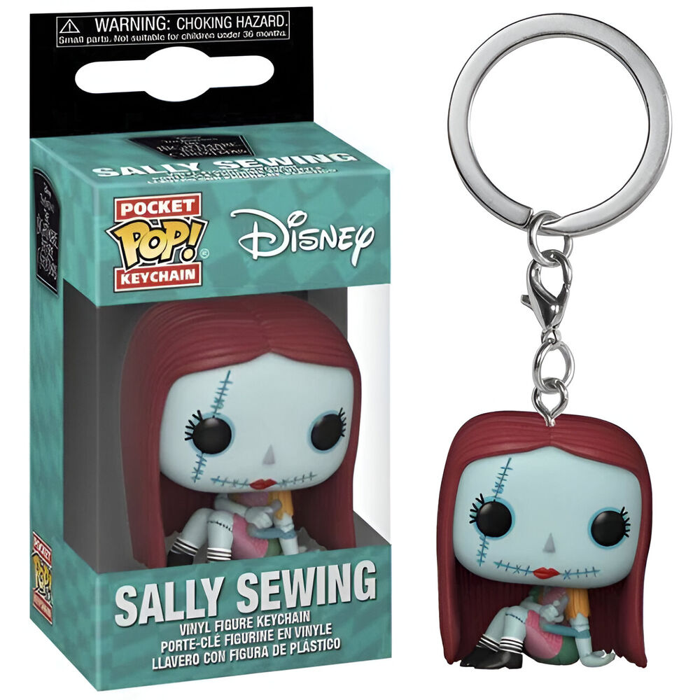 Imagen 2 de Llavero Pocket Pop Disney Pesadilla Antes De Navidad Sally Sewing