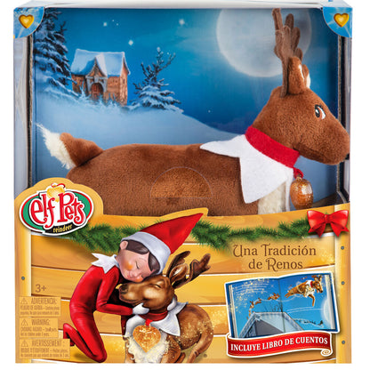 Imagen 2 - Set Cuento + Peluche Reno Elf Pets Español