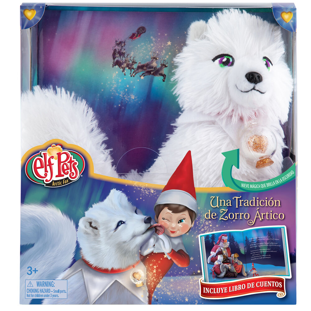 Imagen 1 - Set Cuento + Peluche Zorro Artico Elf Pets Español