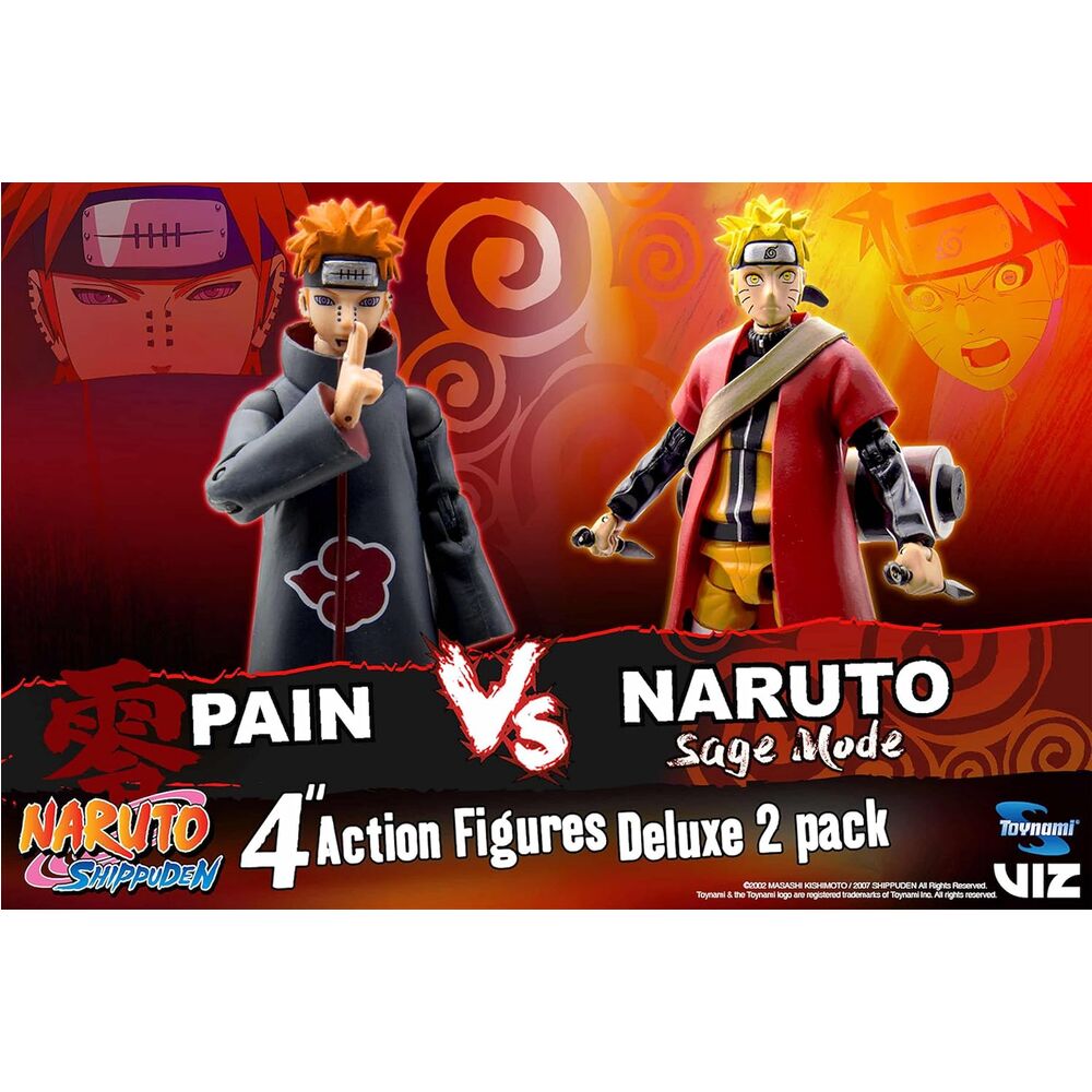 Imagen 2 de Set Figuras Naruto Vs Pain Sage Mode 25Th Anniversary Naruto Shippuden 10Cm