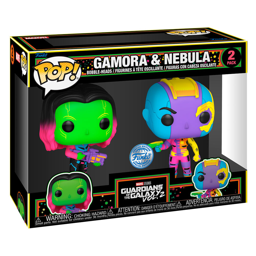 Imagen 2 de Blister 2 Figuras Pop Marvel Guardianes De La Galaxia Gamora & Nebula Exclusive