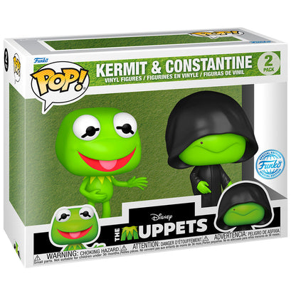 Imagen 2 de Blister 2 Figuras Pop Disney The Muppets Kermit & Constantine Exclusive