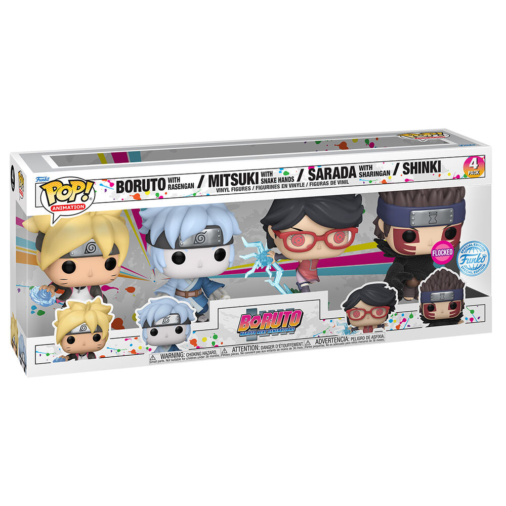 Imagen 2 de Blister 4 Figuras Pop Boruto Exclusive