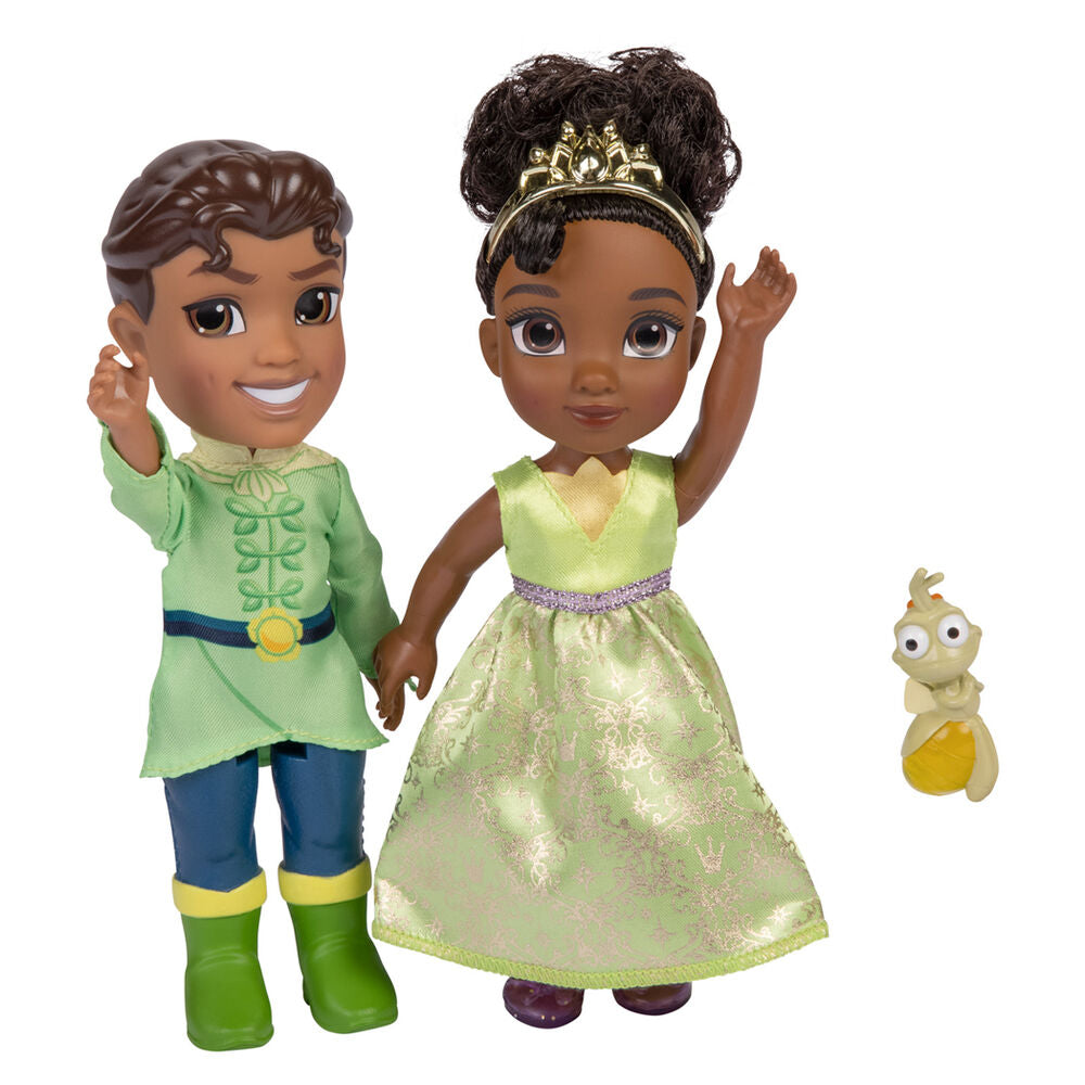 Imagen de Muñeca Tiana + Naveen Tiana Y El Sapo Disney 15Cm parte de nuestra colección en Espadas y más, sitio oficial.