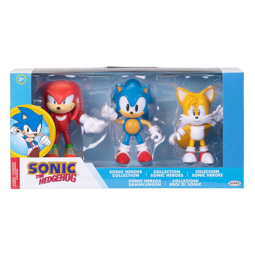 Imagen 1 de Blister 3 Figuras Classic Sonic The Hedgehog 10Cm