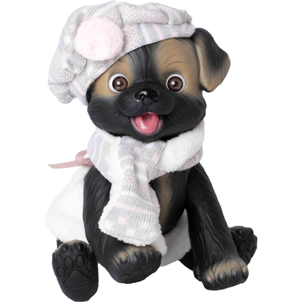 Imagen 2 - Muñeco Bebe Reborn Perrito Pañal Y Bufanda