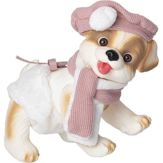 Imagen 1 - Muñeco Bebe Reborn Perrito Bufanda Y Gorro