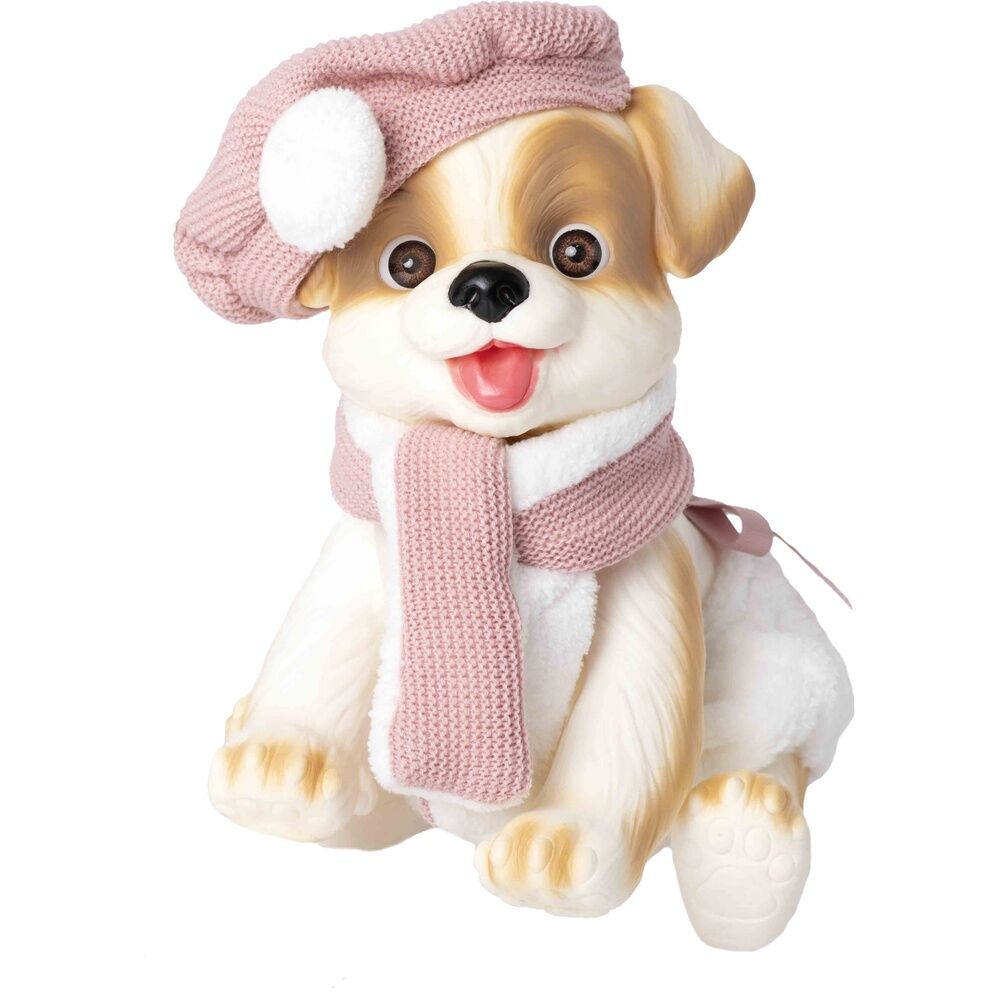 Imagen 2 - Muñeco Bebe Reborn Perrito Bufanda Y Gorro