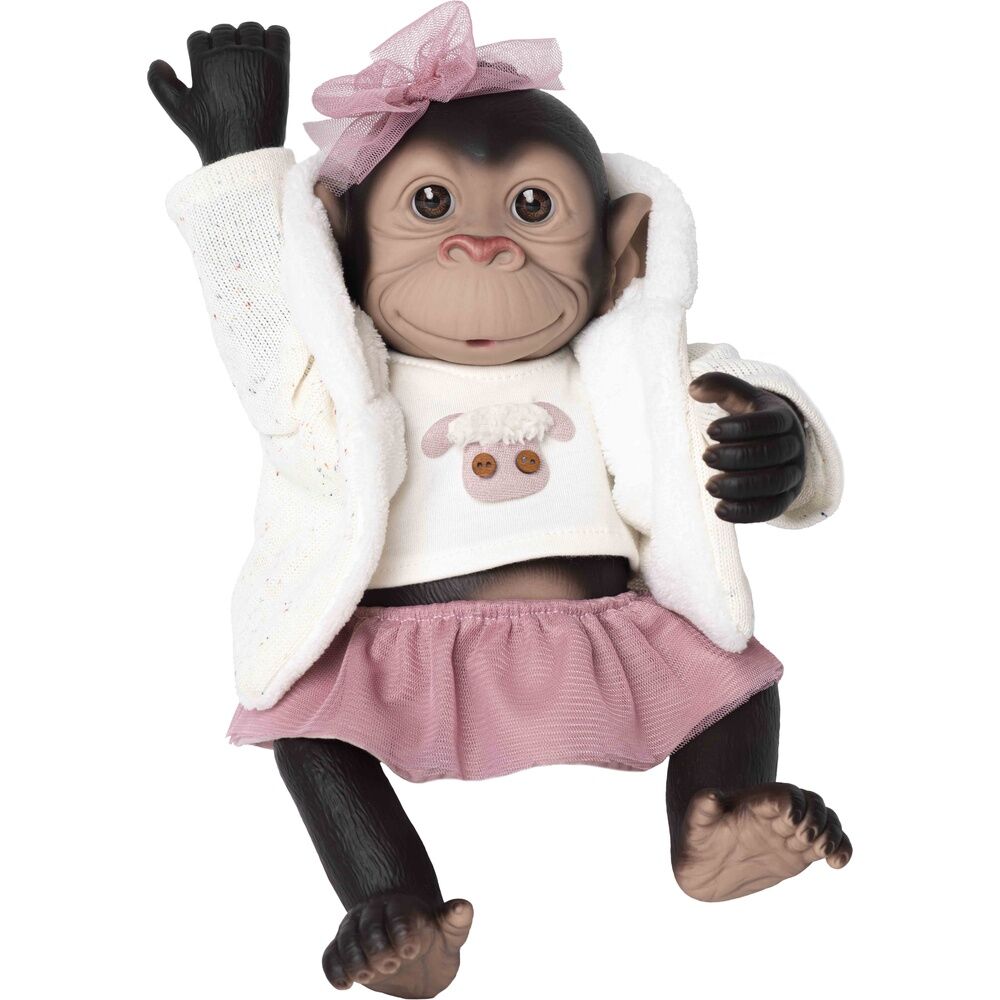 Imagen de Muñeco Bebe Reborn Mono Capucha Y Falda parte de nuestra colección en Espadas y más, sitio oficial.