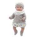 Imagen 1 - Muñeca Bebe Reborn Daniela Lloron Bufanda Gris