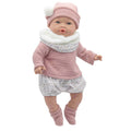 Imagen 1 - Muñeca Bebe Reborn Daniela Lloron Bufanda Rosa