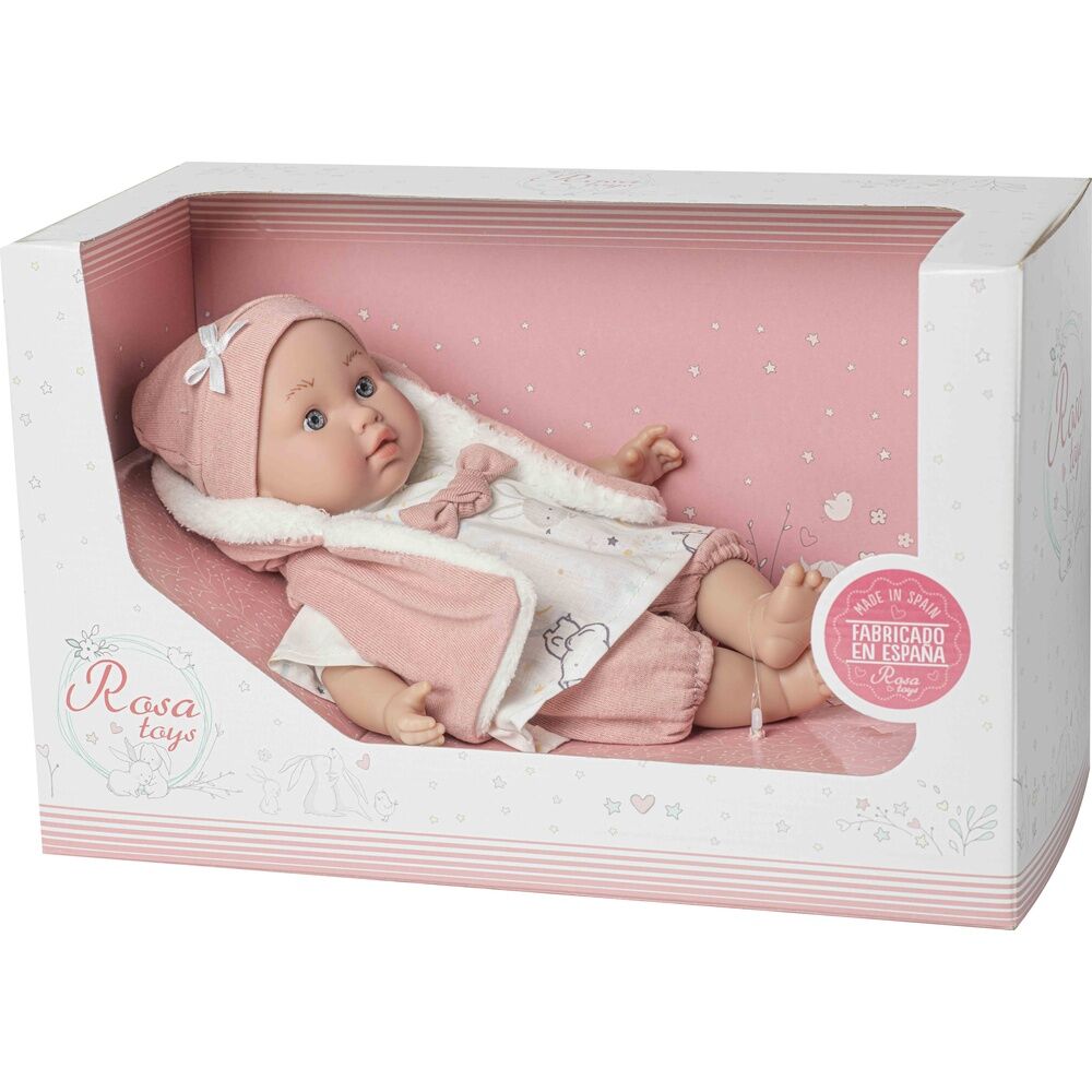 Imagen 2 - Muñeca Bebe Lara Lloron Chaleco Rosa
