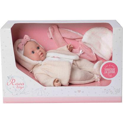Imagen 2 - Muñeca Bebe Lara Lloron Babero Y Gorro