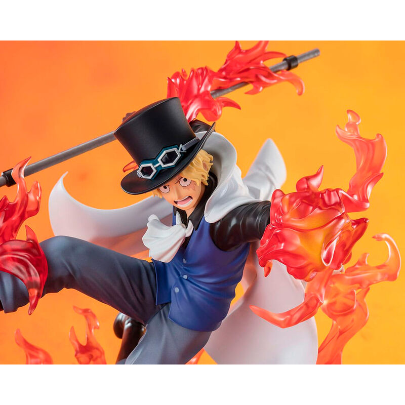 Imagen 2 - Figura Figuarts Zero Extra Battle Sabo Fire Fits Rook Check One Piece 19Cm