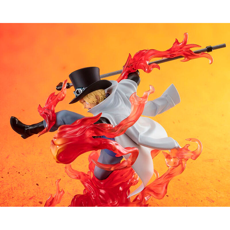 Imagen 3 - Figura Figuarts Zero Extra Battle Sabo Fire Fits Rook Check One Piece 19Cm