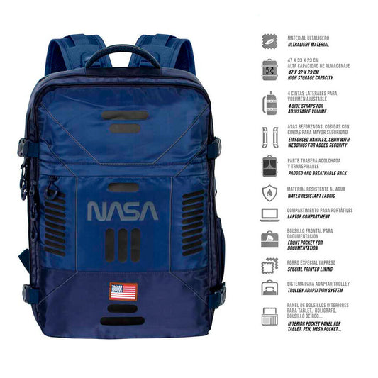 Imagen de Mochila Spaceship Nasa 49Cm parte de nuestra colección en Espadas y más, sitio oficial.