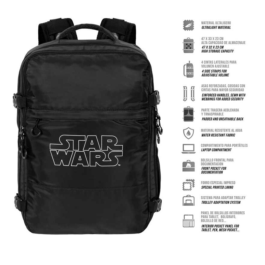 Imagen 2 de Mochila Logo Star Wars 49Cm