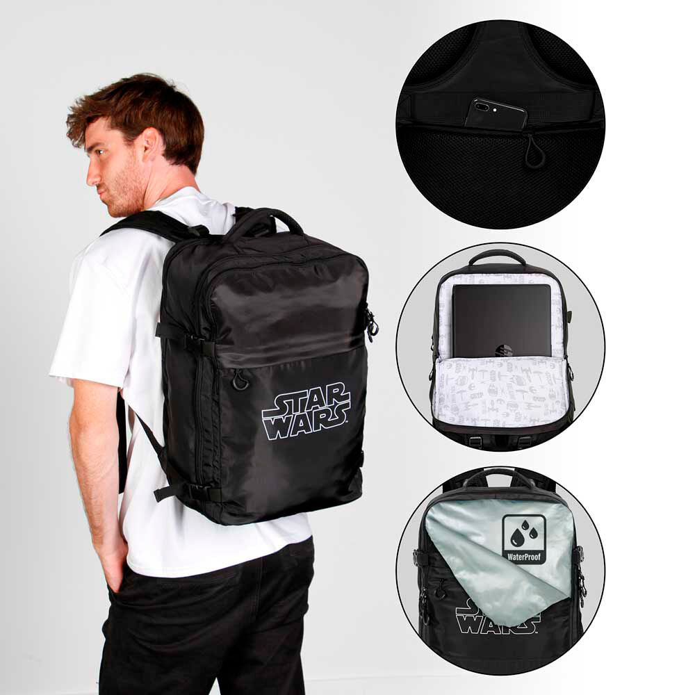 Imagen 4 de Mochila Logo Star Wars 49Cm