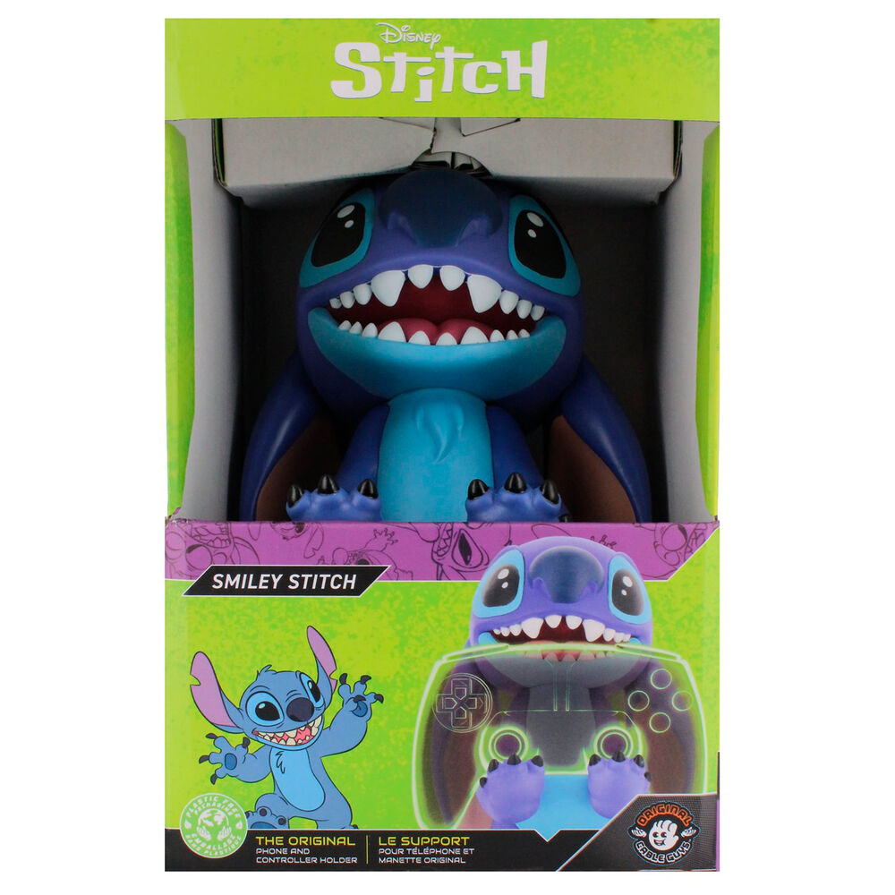 Imagen 13 - Cable Guy Soporte Sujecion Smiley Stitch Disney 20Cm