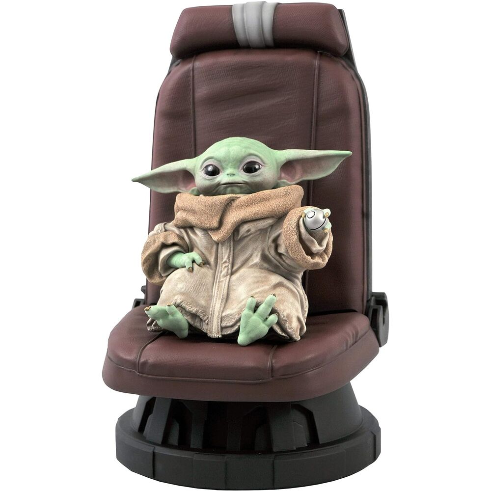 Imagen 1 de Estatua Yoda The Child In Chair The Mandalorian Star Wars 30Cm