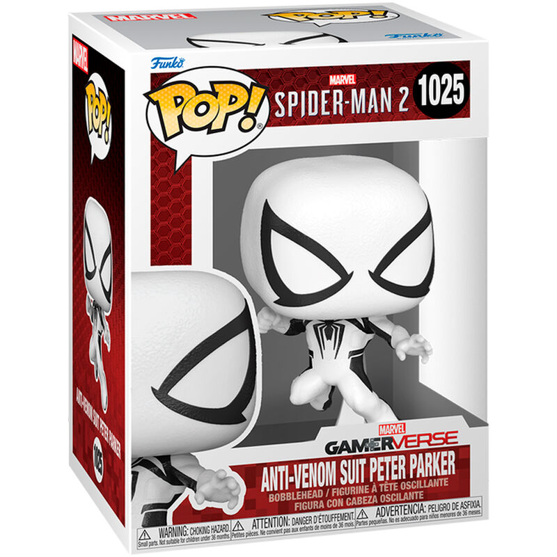 Imagen 1 - Figura Pop Marvel Spider-man 2 Anti-venom Suit Peter Parker