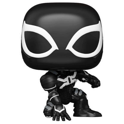 Imagen de Figura Pop Mavel Spider-man 2 Black Suit Harry Osborn parte de nuestra colección en Espadas y más, sitio oficial.
