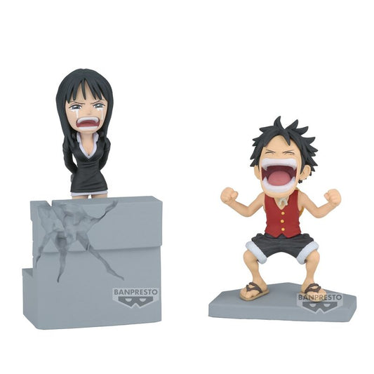 Imagen de Figura Luffy & Nico Robin World Collectable One Piece 10Cm parte de nuestra colección en Espadas y más, sitio oficial.
