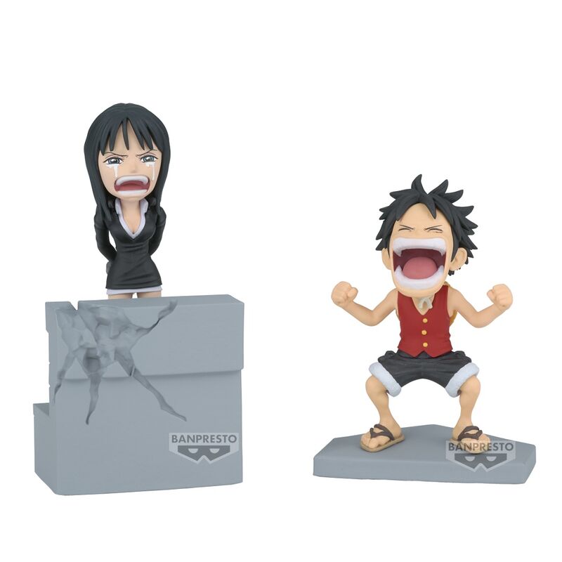 Imagen de Figura Luffy &#38; Nico Robin World Collectable One Piece 10Cm parte de nuestra colección en Espadas y más, sitio oficial.
