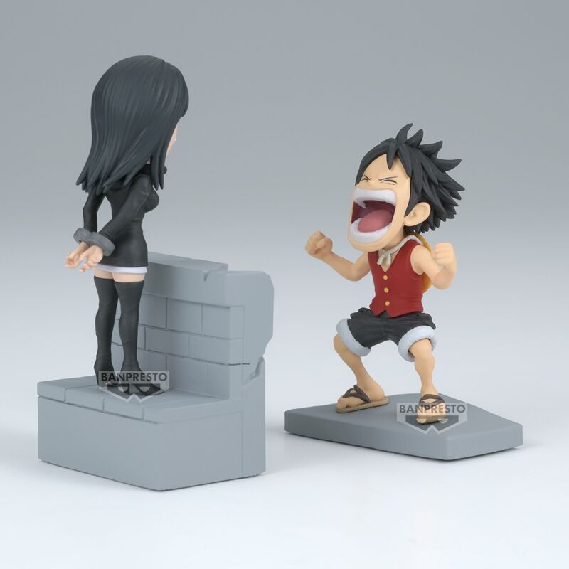 Imagen de Figura Luffy &#38; Nico Robin World Collectable One Piece 10Cm parte de nuestra colección en Espadas y más, sitio oficial.