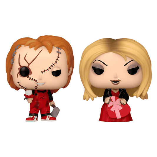 Imagen de Blister 2 Figuras Pocket Pop Chucky & Tiffany Valentine parte de nuestra colección en Espadas y más, sitio oficial.