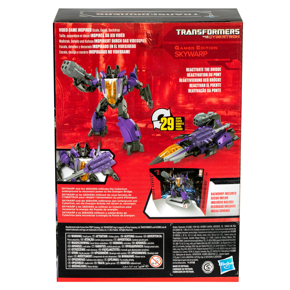 Imagen 5 - Figura Skywarp Studio Series Gamer Edition Cybertron Transformers 16,5Cm
