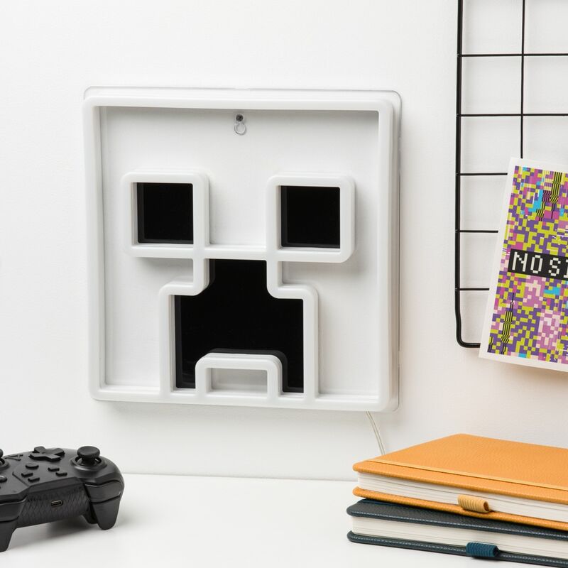 Imagen 4 - Lampara Pared Led Creeper Minecraft 25Cm