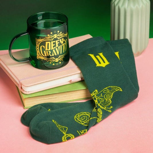 Imagen 1 - Set Taza Cristal + Calcetines Elphaba Wicked