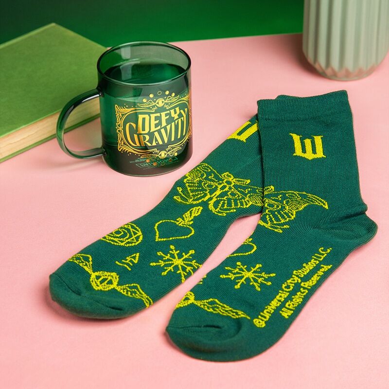 Imagen 2 de Set Taza Cristal + Calcetines Elphaba Wicked