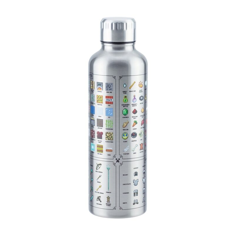 Imagen de Botella Acero Inoxidable Minecraft parte de nuestra colección en Espadas y más, sitio oficial.