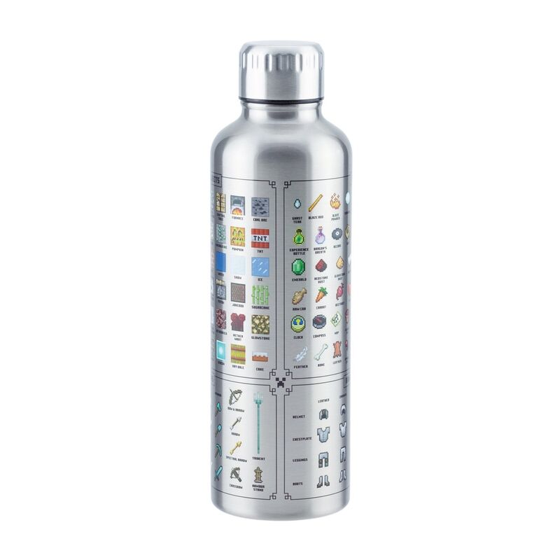 Imagen de Botella Acero Inoxidable Minecraft parte de nuestra colección en Espadas y más, sitio oficial.