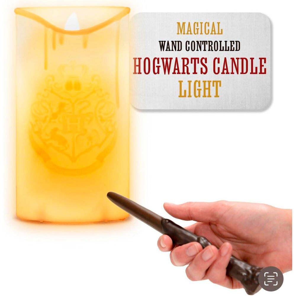 Imagen 2 - Lampara Vela Con Mando Remoto Varita Harry Potter 15Cm