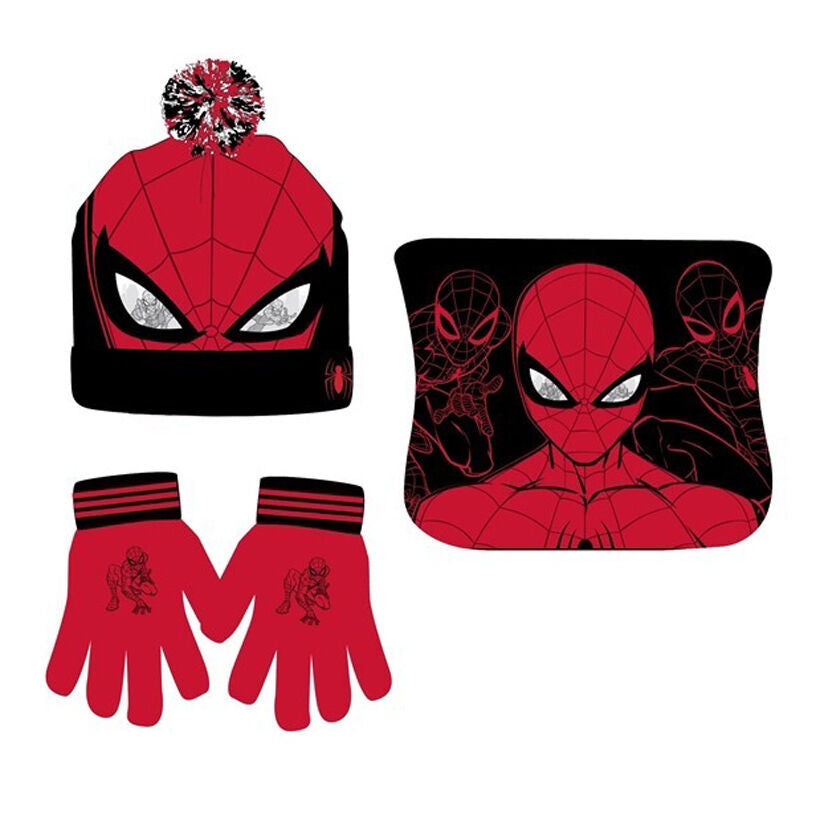 Imagen 1 de Conjunto Gorro Guantes Braga Cuello Spiderman Marvel