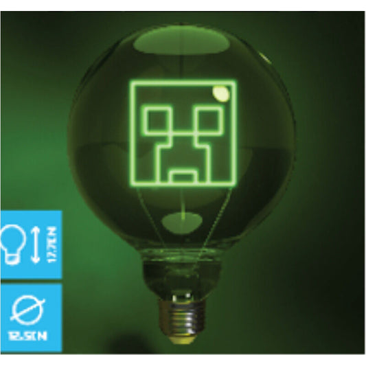 Imagen de Bombilla Led Neon Creeper Minecraft parte de nuestra colección en Espadas y más, sitio oficial.