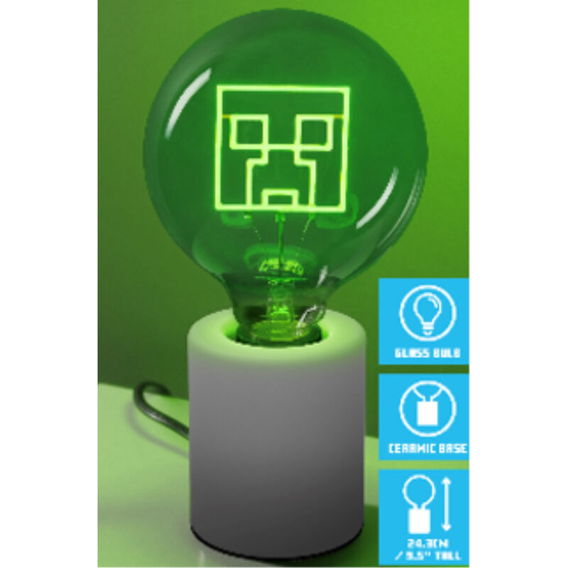 Imagen de Bombilla Led Neon Creeper Minecraft 2 parte de nuestra colección en Espadas y más, sitio oficial.