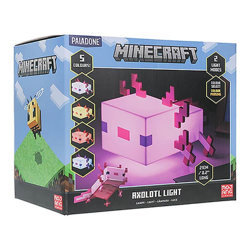 Imagen de Lampara Ajolote Minecraft 13Cm parte de nuestra colección en Espadas y más, sitio oficial.