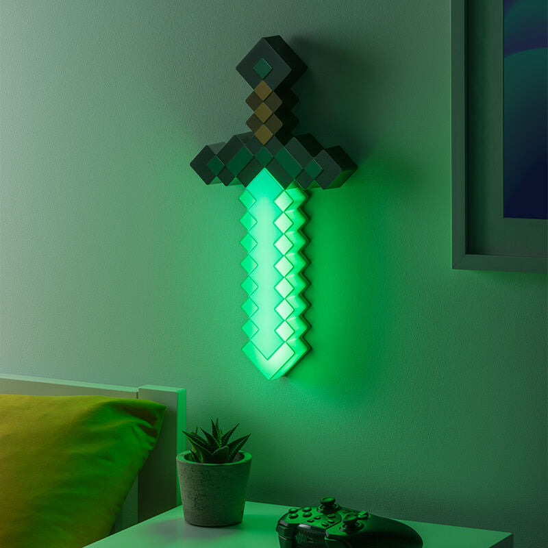 Imagen 2 - Lampara Espada De Diamante Minecraft 40Cm