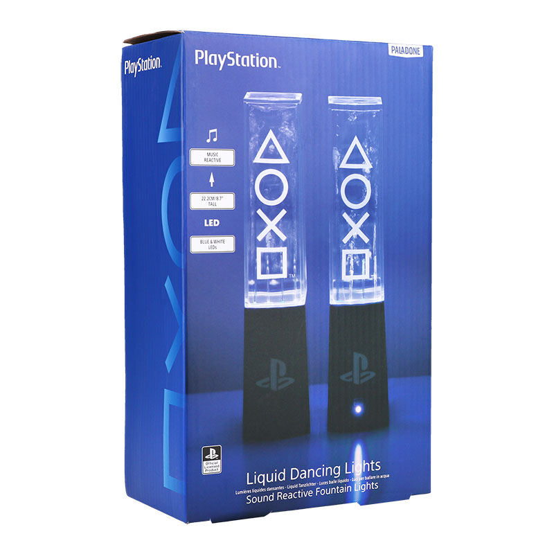 Imagen de Set 2 Lamparas Liquido Danzante Playstation 22Cm parte de nuestra colección en Espadas y más, sitio oficial.
