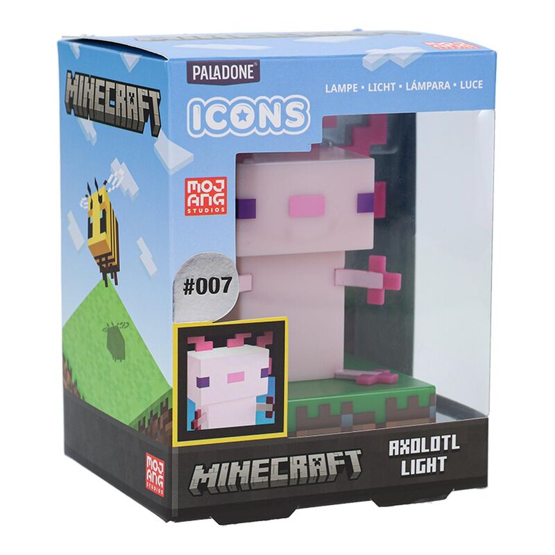 Imagen 2 - Lampara Icons Ajolote Minecraft 12Cm